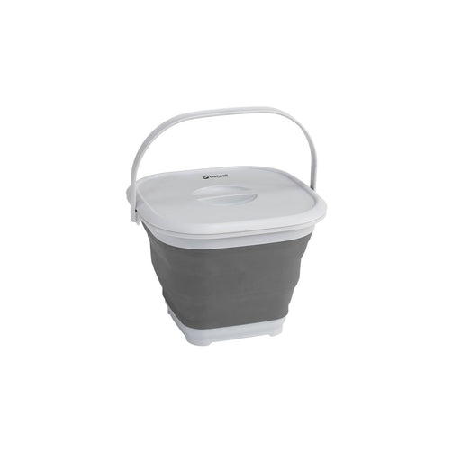 Outwell Collaps Bucket Square with Lid Grey Mist Camping Collapsible