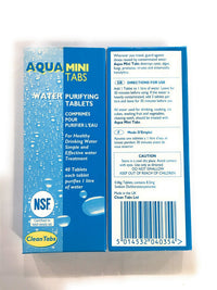 Aqua Clean MINI Water Purification Tablets Box - 40 Tabs Caravan Motorhome Camping