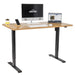 Dellonda Single Motor Adjustable-Height Electric Sit/Stand Desk - Oak Desktop Dellonda - UK Camping And Leisure