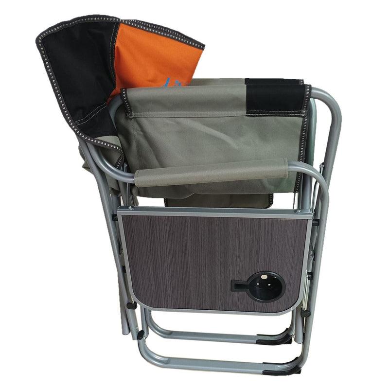 Liberty Orange Directors Chair with Side Table Camping Caravan Liberty - UK Camping And Leisure