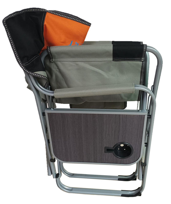 Liberty Orange Directors Chair with Side Table Camping Caravan Liberty - UK Camping And Leisure
