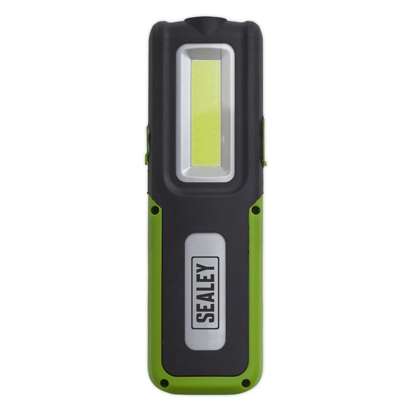 Sealey Rechargeable Inspection Lamp Green 5W COB+3W LED+Power Bank LED318G Sealey - UK Camping And Leisure