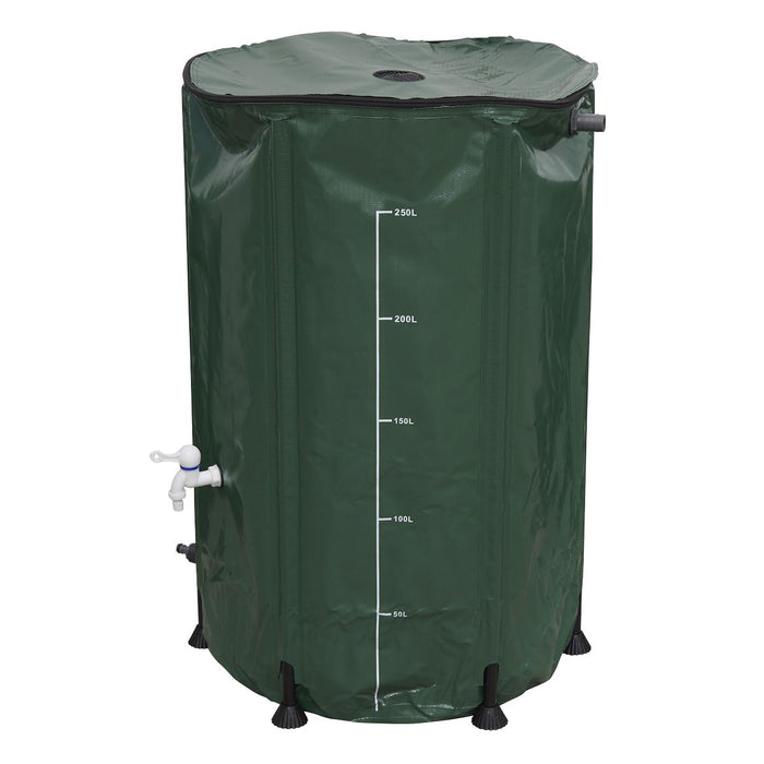 Dellonda Collapsible PVC Garden Water Butt with Zipped Lid & Drain Tap 250L Dellonda - UK Camping And Leisure