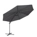 Dellonda Cantilever Parasol with 360 Rotation, Tilt & Cover 3m - Grey Dellonda - UK Camping And Leisure