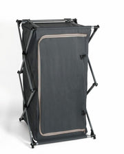 Camping Storage Cupboard Cabinet Folding Canvas Clothes Wardrobe 2 Shelves