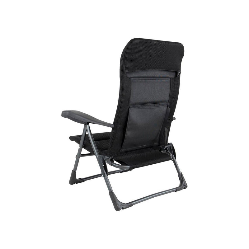Crespo Beach Chair AP/205 Air Deluxe Black Crespo - UK Camping And Leisure