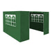 Dellonda Side Walls/Doors/Windows for Gazebo Fits 2 x 2m Models Dark Green Dellonda - UK Camping And Leisure