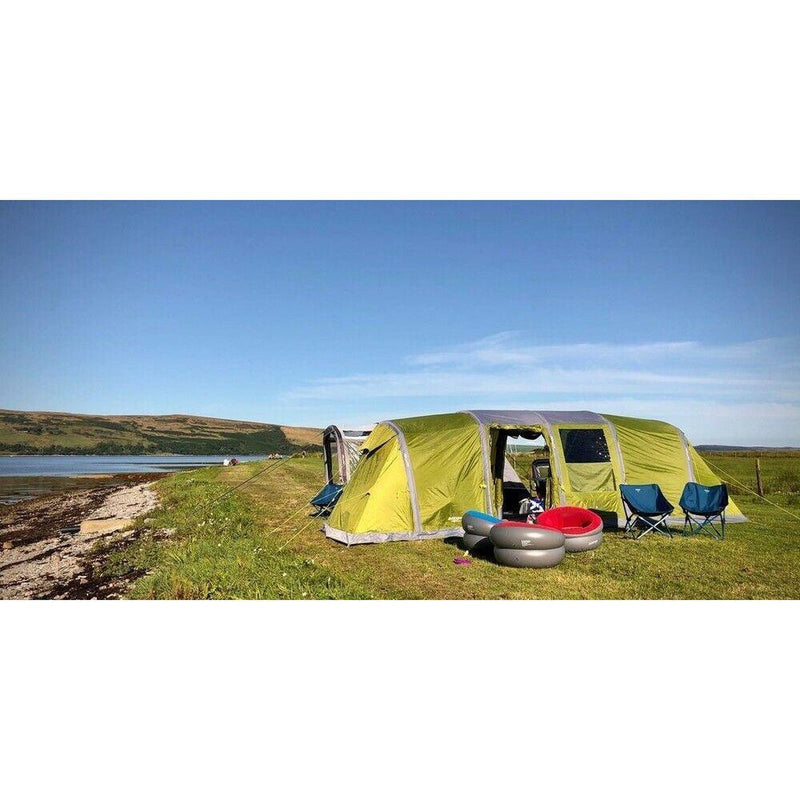 2x Vango Inflatable Donut Flocked Chair Mykonos Blue Vango - UK Camping And Leisure
