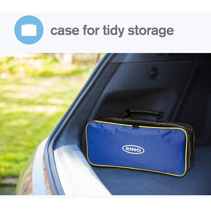 Ring RCT2 9 Piece Emergency Car Kit, with Universal Spare Bulb Kit, Booster Cabl Ring Automotive - UK Camping And Leisure