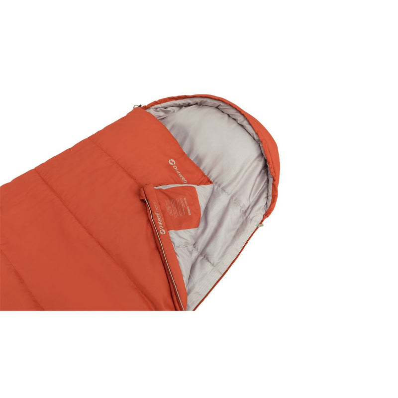 Outwell Campion Lux Orange Single Sleeping Bag 3 Season - View 6