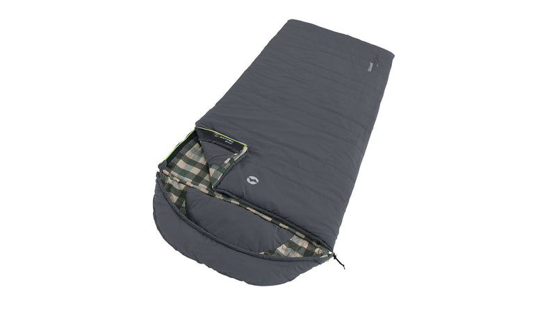Outwell Camper Grey Single Sleeping Bag | breathable, camping sleeping bag, summer