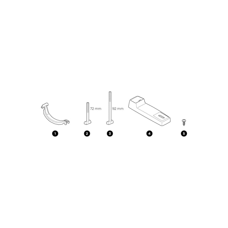 Thule T-bolt M6x72mm Mounting Bolt