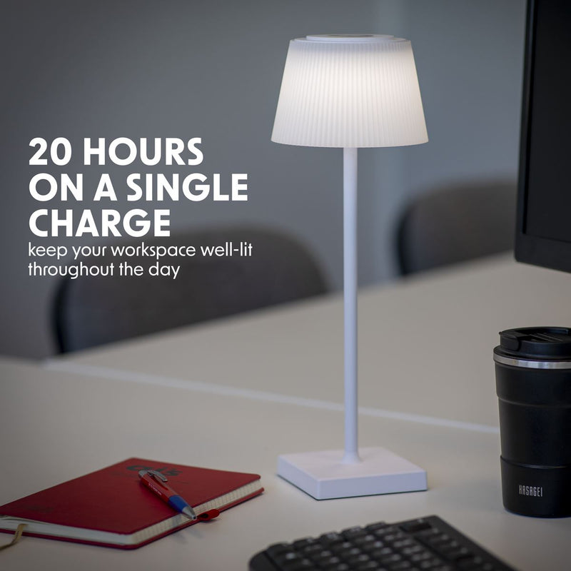 Dellonda Rechargeable Table Lamp for Home Office Restaurant RGB Colours Dellonda - UK Camping And Leisure