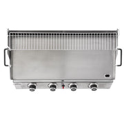 Dellonda 4 Burner Stainless Steel Portable Gas Plancha with Warming Rack 10kW Dellonda - UK Camping And Leisure