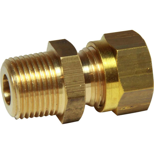 AG Brass Male Stud Coupling 8mm x 3/8" BSP Taper AG - UK Camping And Leisure