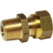 AG Brass Male Stud Coupling 8mm x 3/8" BSP Taper AG - UK Camping And Leisure
