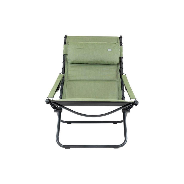 Crespo Lounger AP/262 Tex Comfort Green Crespo - UK Camping And Leisure