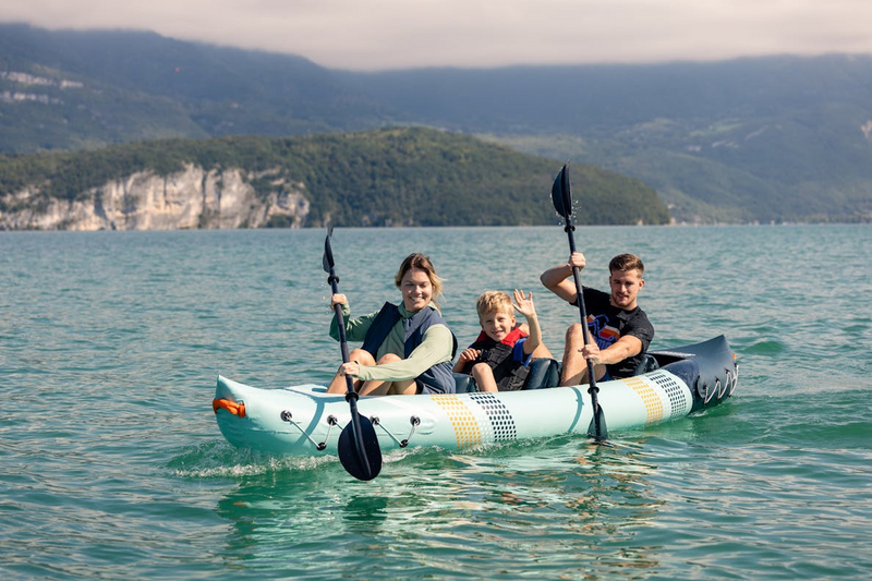 Sevylor Toledo Inflatable Kayak 2 Adults 1 Child | beach