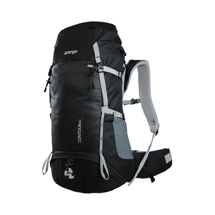 Vango Contour 65 Black Rucksack Backpack Vango - UK Camping And Leisure