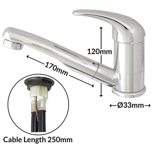 Roma Chrome Mixer Tap Nova - UK Camping And Leisure
