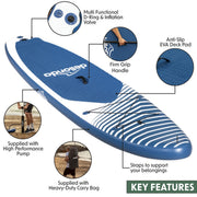 Dellonda Inflatable Stand-Up Paddle Board 10'2" Dellonda - UK Camping And Leisure