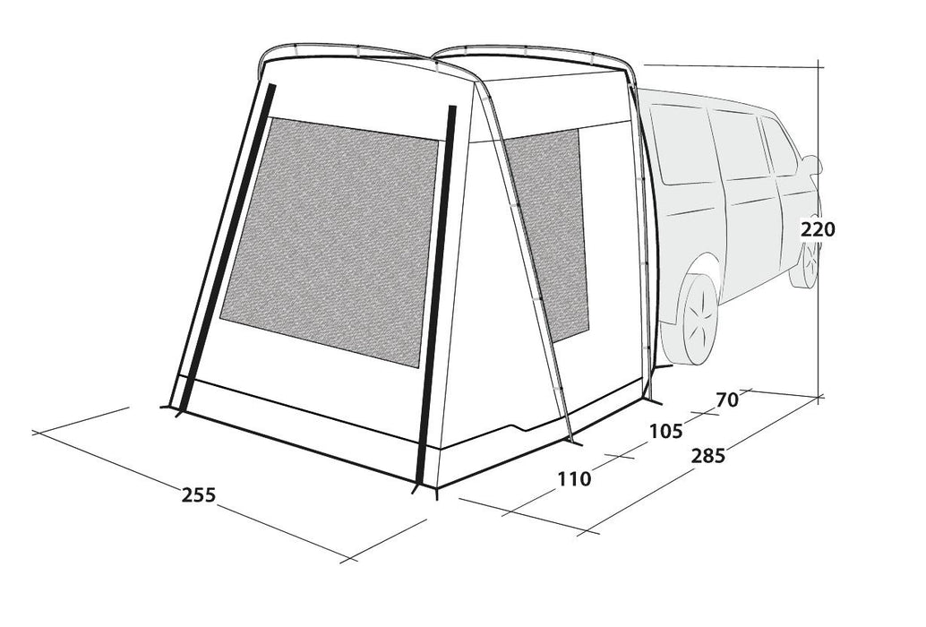 Outwell Dunecrest L Awning Green Outwell - UK Camping And Leisure
