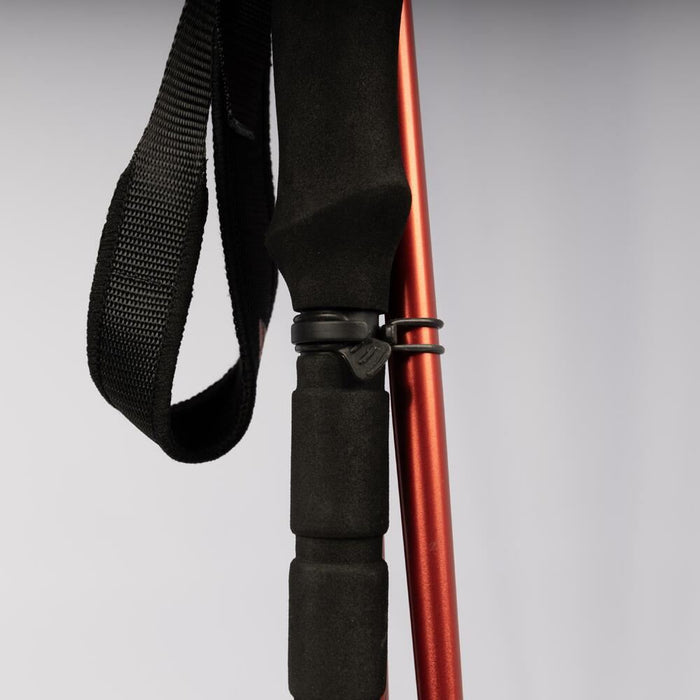 Vango Basho (Folding Walking Pole) - Single Red Vango - UK Camping And Leisure