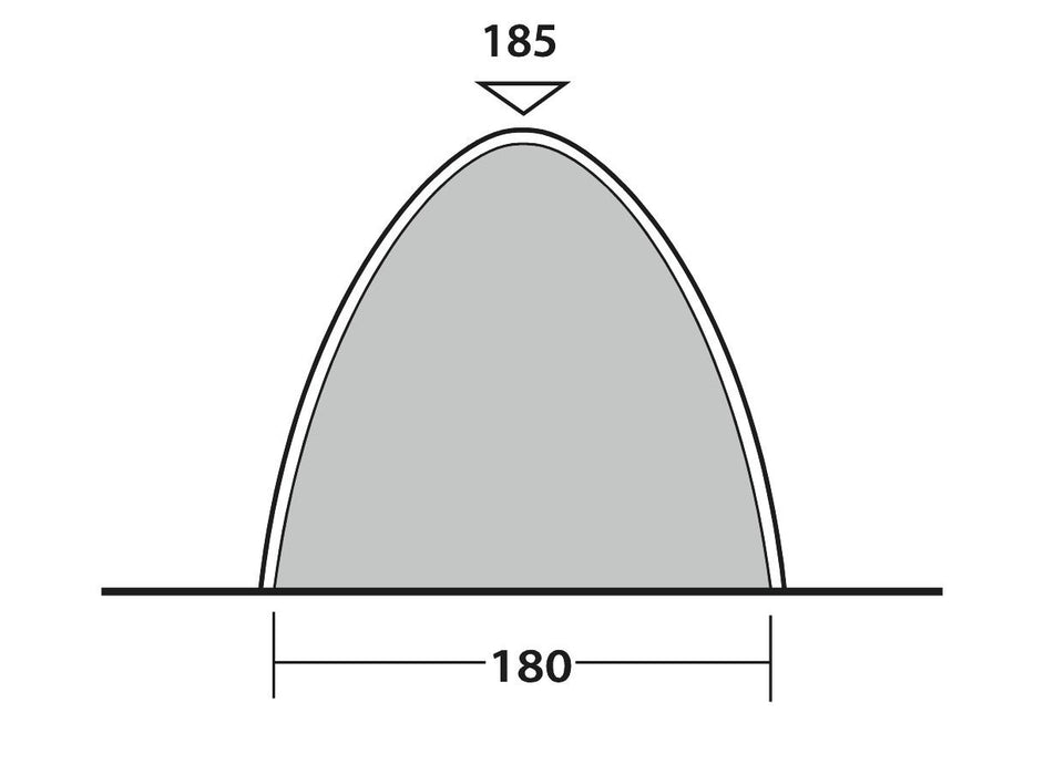 Outwell Free Standing inner L Inner Tent Black Outwell - UK Camping And Leisure