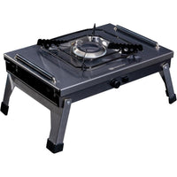 RidgeMonkey Grilla CookStation Single Hob Stainless Steel Gas Stove + Side Table