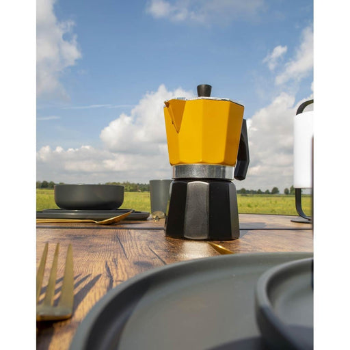 Bo-Camp Industrial Collection Percolator Hudson Yellow 3 Cups Bo-Camp - UK Camping And Leisure