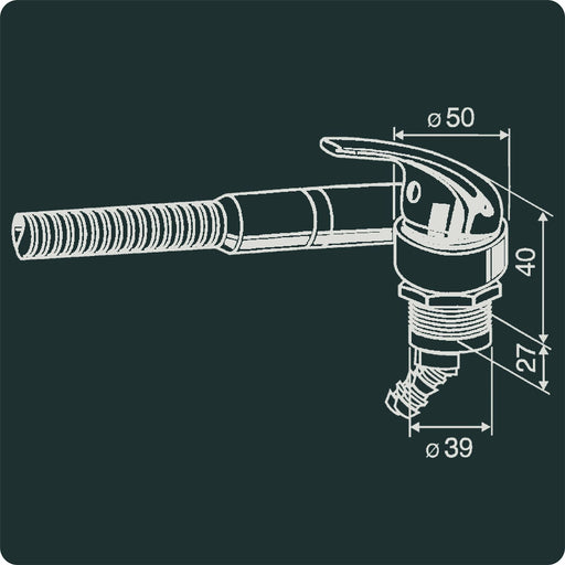 Mixer faucet ceramic twist AT 39mm push fit (Chrome) 7266 Reich - UK Camping And Leisure