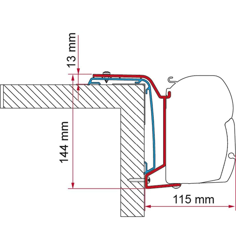 Fiamma F45s Bracket Kit for Rapido Series S6 686F from 2024 On Fiamma - UK Camping And Leisure
