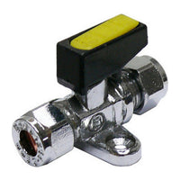 AG Mini Ball Valve with Foot 8mm Compression