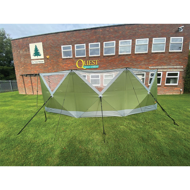 Quest Screen Shield (3 panel) Windbreak 180cm High Quest - UK Camping And Leisure