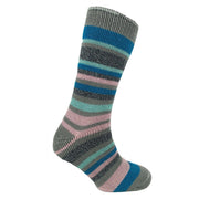 Ladies thermal insulated striped socks (assorted colours) 2628 UK Camping And Leisure - UK Camping And Leisure