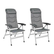 2x Isabella Thor Chair Light Grey Caravan Garden Camping | lightweight, touring caravan, camping chair