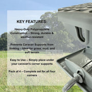 Olpro Caravan Jack Pads with Pins (Pack of 4) - View 4