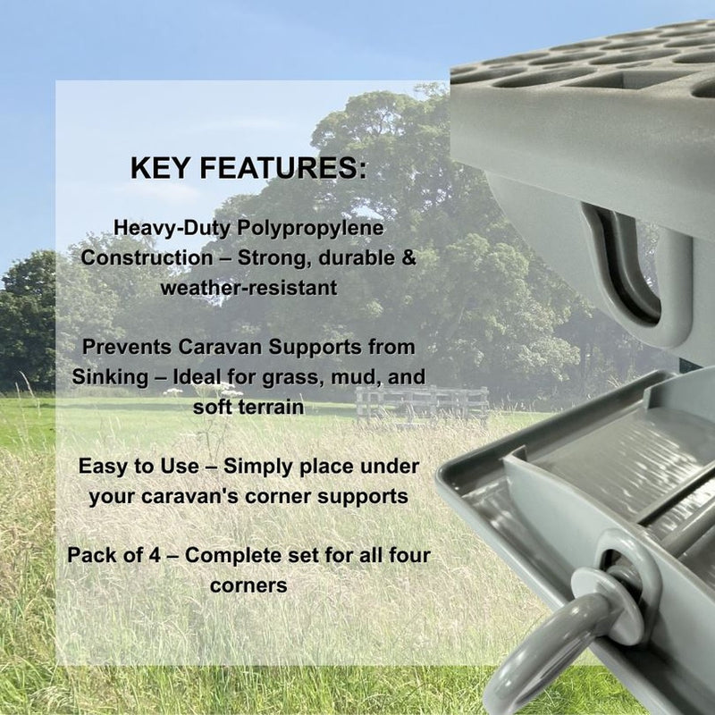 Olpro Caravan Jack Pads with Pins (Pack of 4) - View 4