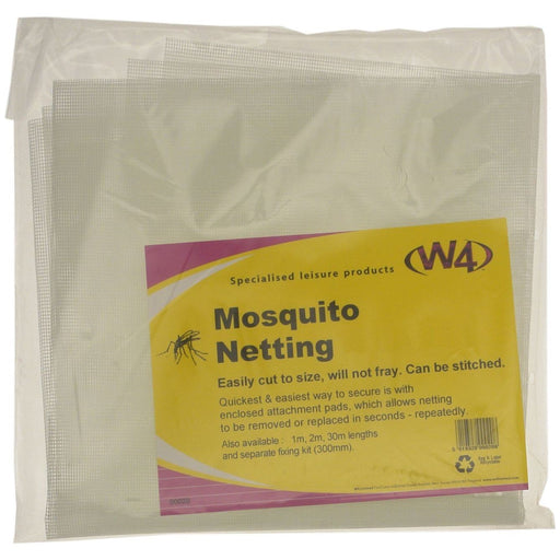 W4 Mosquito Net/Fixers 1Mx15M Grey 00021 W4 - UK Camping And Leisure