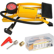 Dunlop Single Barrel Foot Air Pump Car Bike Bicycle Manometer Inflatables Balls Dunlop - UK Camping And Leisure