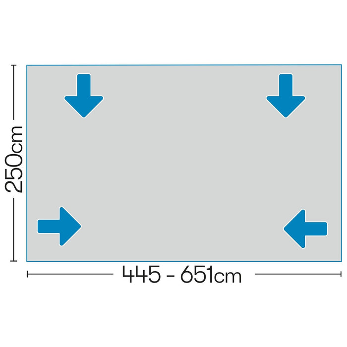 Pluto 2 Air Full Awning (915 - 945 : Size 7 : XS) 12020370700002 Quest - UK Camping And Leisure