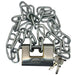 90mm Shutter Padlock with 120cm Chain AG - UK Camping And Leisure