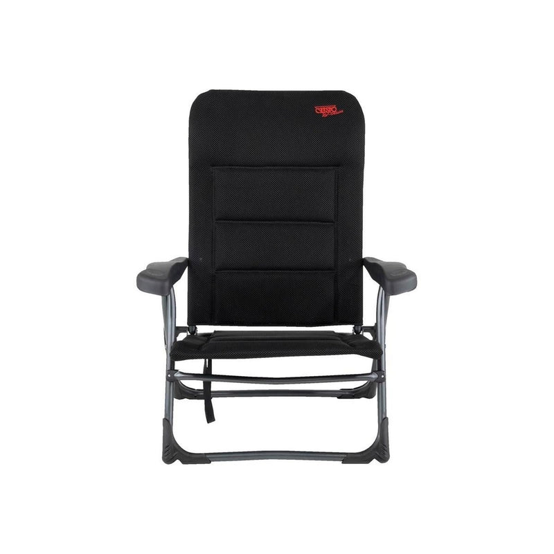 Crespo Beach Chair AP/205 Air Deluxe Black Crespo - UK Camping And Leisure