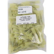 AMC Yellow Heat Shrink Straight Connector Terminal (100 Pack) AMC - UK Camping And Leisure