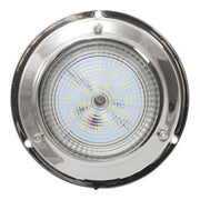 AAA 12V Stainless Dome Light Cool White LED 106mm 3" Dome AAA - UK Camping And Leisure