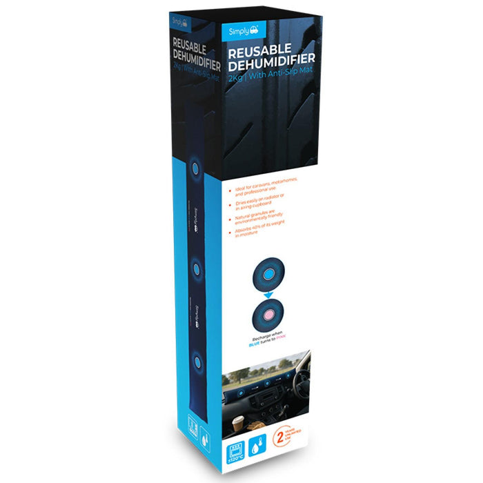 Simply Auto 2kg 102cm Dashboard Car Dehumidifier Reusable Moisture Absorber