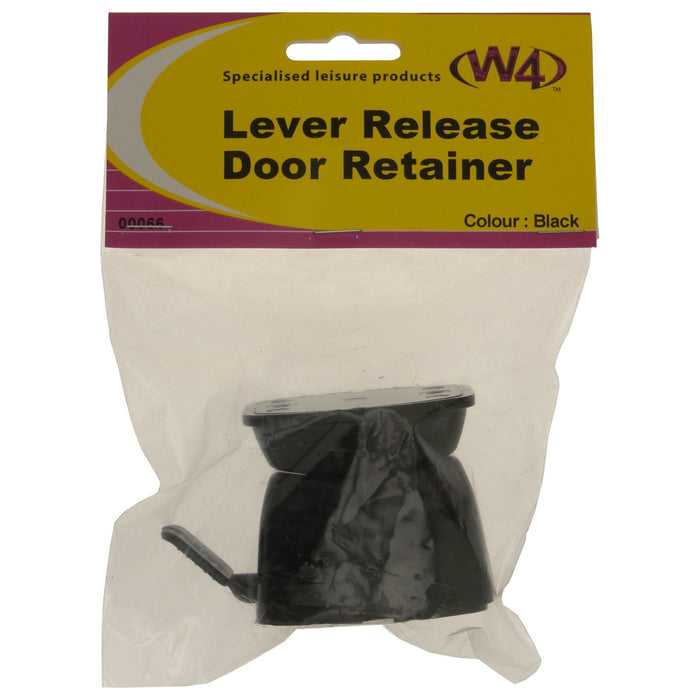 W4 Lever Release Door Retainer Black 00066 W4 - UK Camping And Leisure