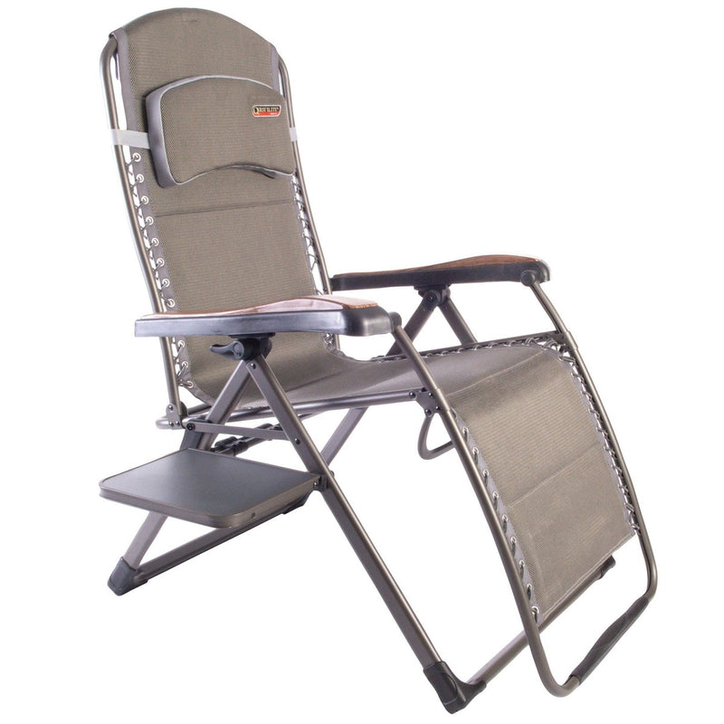 Quest Naples Pro Relax XL Camping Caravan Chair with Side Table Quest - UK Camping And Leisure