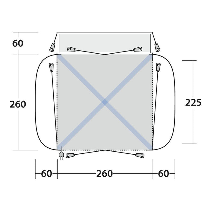 Outwell Bremburg Air Drive-Away Campervan Air Awning 175-200cm Outwell - UK Camping And Leisure