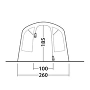 Outwell Monterey 4 Air 4 Berth Three Room Tunnel Tent - View 9